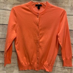 Peach J. Crew Cardigan